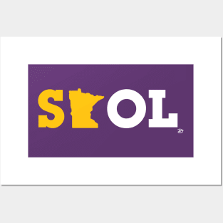 Block Script "State SKOL" Posters and Art